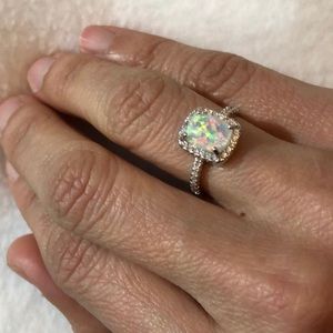 Turkish Handmade Fire Opal 925 Silver Ring